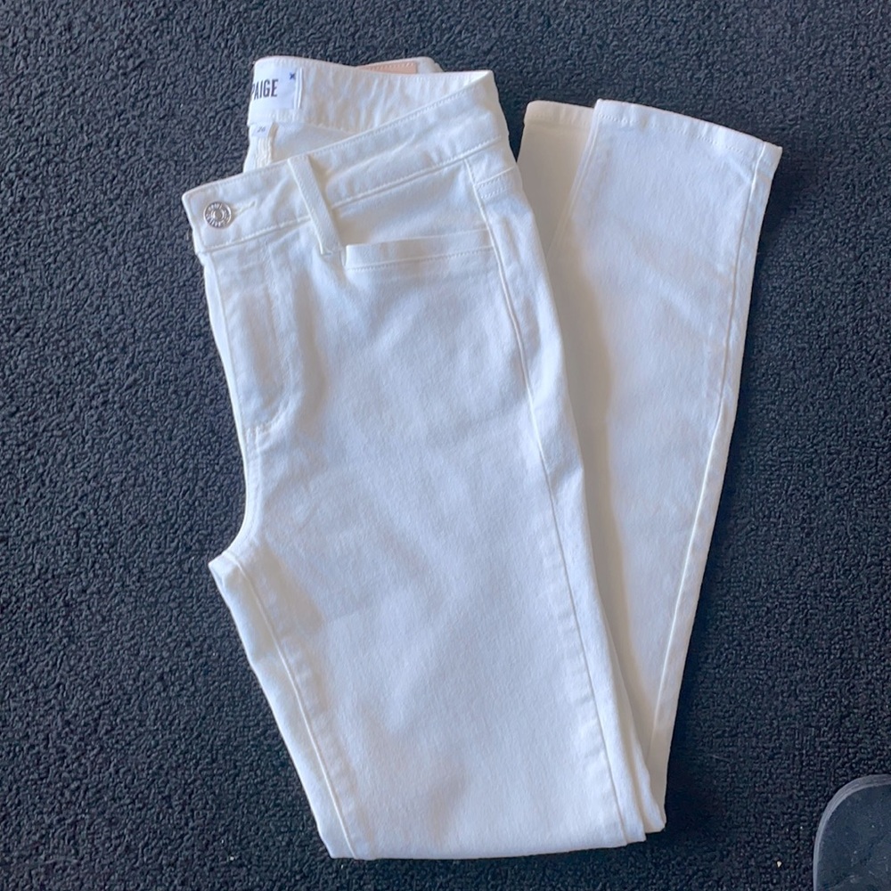 WHITE PAIGE High Rise HOXTON ANKLE DENIM SIZE 26